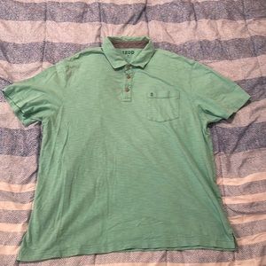 Green polo shirt